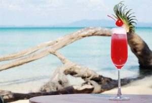 relax with drink